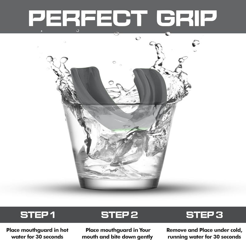 BFS IMPEX Sports Mouth Guard for Kids,Youth,Boys,Girls,Child Teen Mouthguard with Case (BPA Free) for Boxing, Martial Arts,MMA Karate,Lacrosse,Football,Soccer and All Contact Sports (Silver) - Image 3